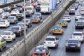 Traffic congestion on Beijing fourth Ring Road, Beijing, China